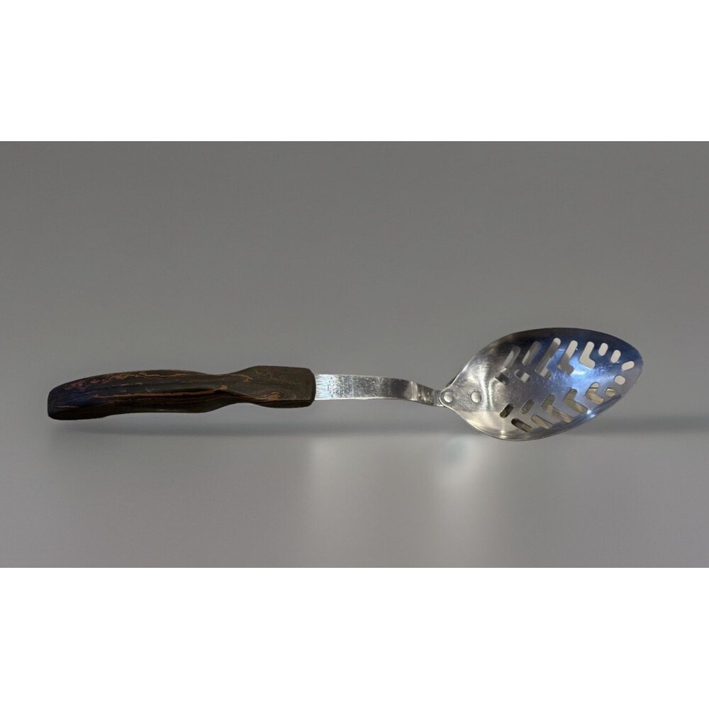 Cutco No 13 Slotted Spoon 12" Classic Swirl Handle Made In USA Vintage
